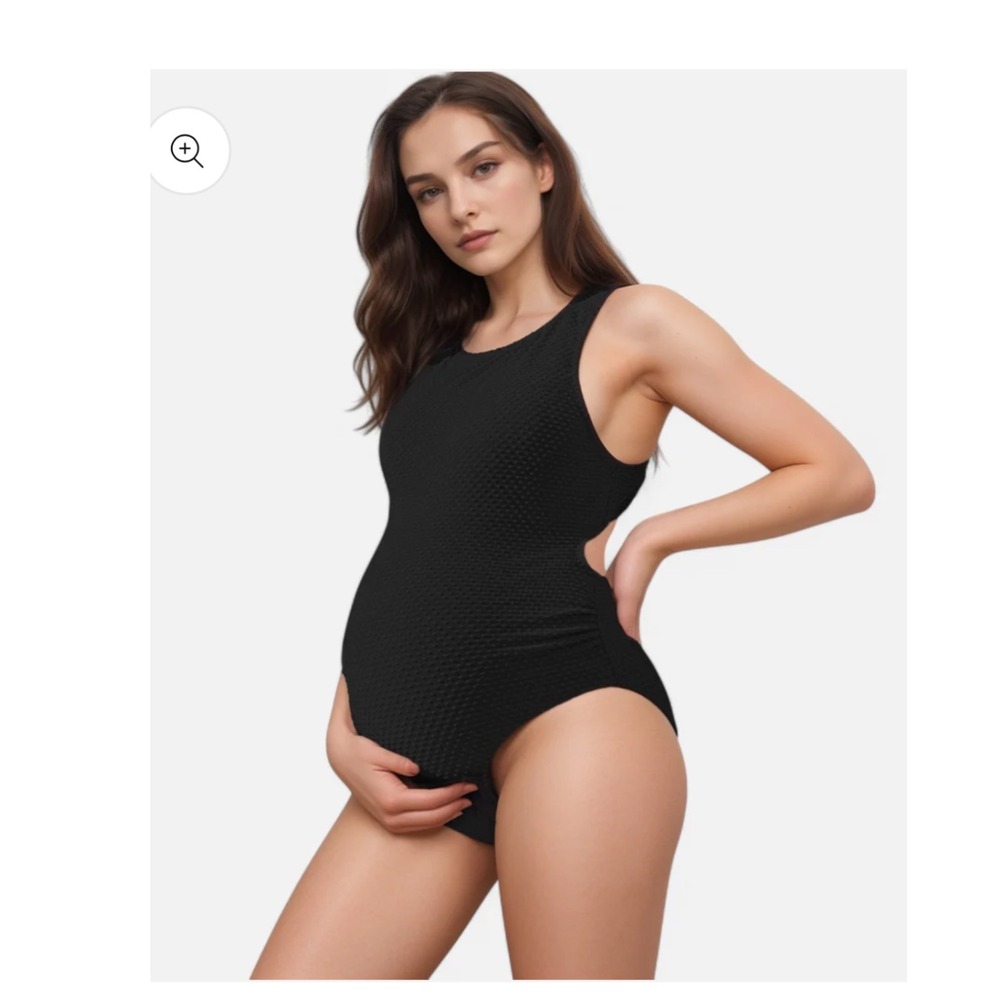NWT Black Women's Maternity Swimsuit